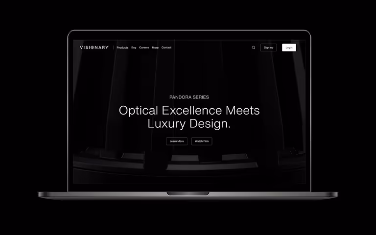 Visionary Technologies 80+ page Webflow website